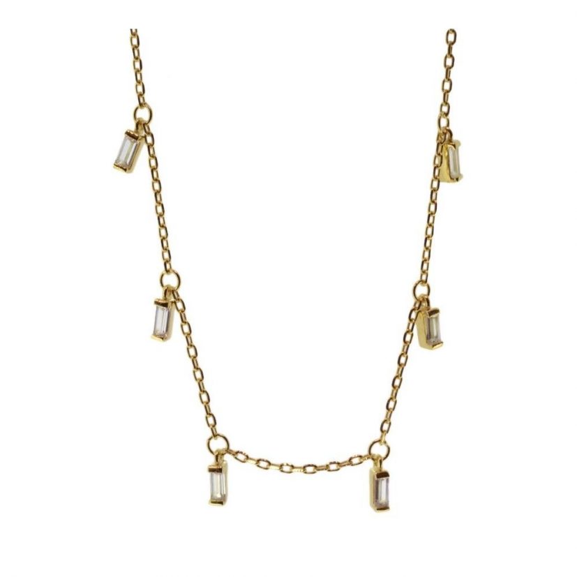 Colar with Bright Squares