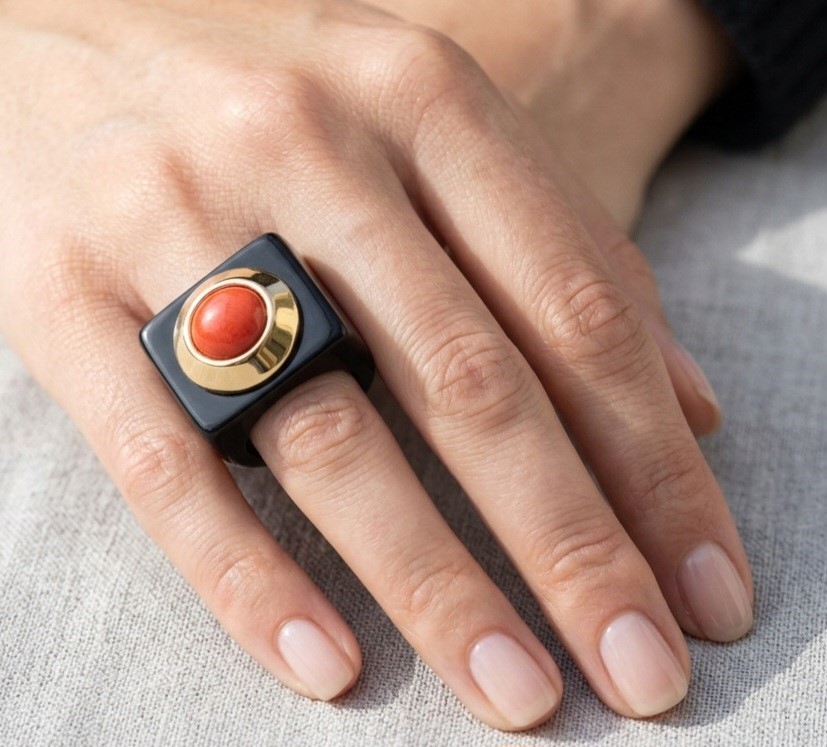 Anel Onyx Coral - Image 3